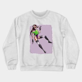 80's Apocalyptic Girl Crewneck Sweatshirt